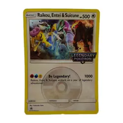POKEMON JOHTO Raikou Entei Suicune Legendary JUMBO CARD (Jumbo/Oversized Size) - Image 1