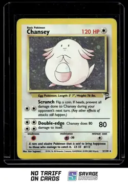 2000 Pokemon Classic - Base Set 2 Holo Chansey #3/130 - Image 1