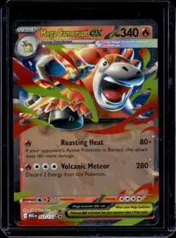 2025 Pokemon Mega Evolution Camerupt ex Double Rare #022/132 - Image 1