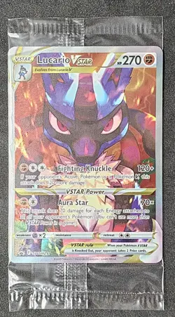 Pokemon Crown Zenith LUCARIO VSTAR Black Star Promo #SWSH291 c - SEALED - Image 1