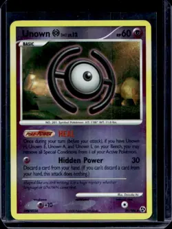 2008 Pokemon Diamond & Pearl Great Encounters Unown H Reverse Holo #29/106 - Image 1