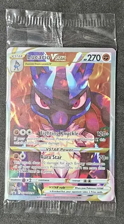 Pokemon Crown Zenith LUCARIO VSTAR Black Star Promo #SWSH291 b - SEALED - Image 1