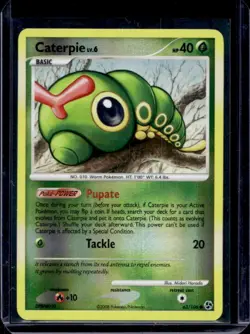 2008 Pokemon Diamond & Pearl Great Encounters Caterpie Reverse Holo #63/106 - Image 1