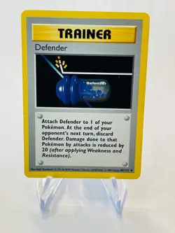 DEFENDER 1999 Pokemon Base Set SHADOWLESS Uncommon POKEMON 80/102 - Image 1