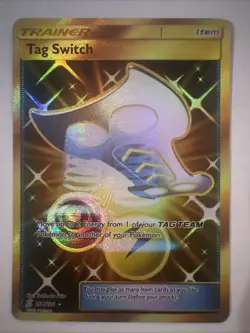 Tag Switch 254/236 S&M Unified Minds Gold Secret Rare Holo Pokemon TCG 2019 NM - Image 1