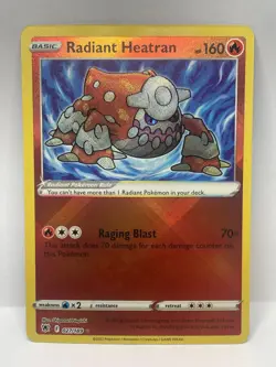 Pokemon TCG Astral Radiance Radiant Heatran Radiant Rare 027/189 - Image 1