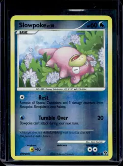 2008 Pokemon Diamond & Pearl Great Encounters Slowpoke Reverse Holo #82/106 - Image 1