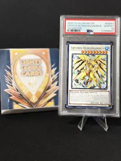 2025 YU-GI-OH! MZTM #EN087 CRYSTN QUARIONGANDRAX 1st EDITION PSA 10 GEM MINT - Image 1