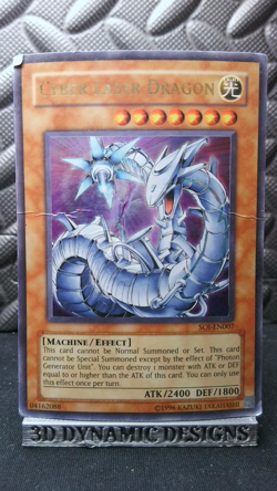 | Yugioh Cyber Laser Dragon SOI-EN007 Ultra Rare Shadow Of Infinity DMG 🔥 | - Image 1