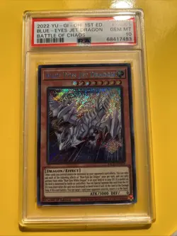YuGiOh BLUE-EYES JET DRAGON BACH-EN004🔥PSA 10 GEM🔥1st EDITION-2022 SECRET RARE - Image 4