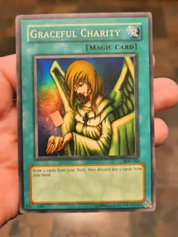 Yugioh Unlimited Edition Graceful Charity Holo SDP-040 - Image 1