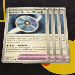 Pokemon Paradox Rift Technical Machine Blindside TM Playset x4 NM Trainer Card - Image 1