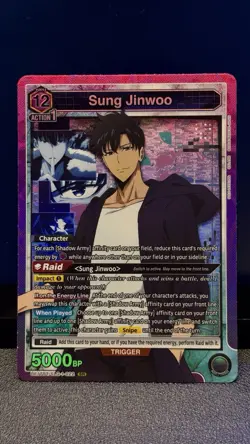 Union Arena Solo Leveling - Sung Jinwoo SR SLG-1-022 Super Rare - Image 1