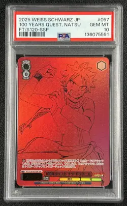 100 YEARS QUEST NATSU PSA 10 2025 WEISS SCHWARZ JP #FT/S120-057SSP SSP GEM 591 - Image 1