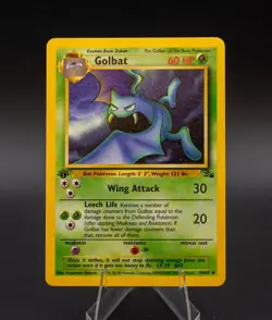Golbat Pokemon Card 1st Edition Fossil Set 34/62 Uncommon TCG 1999 WOTC - Image 1