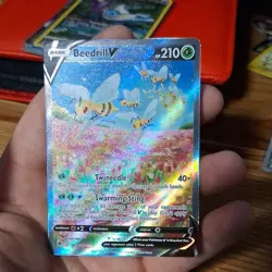 Pokemon Beedrill V 161/189 Astral Radiance Ultra Rare Full Art Holo Card - Image 3