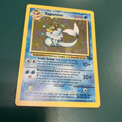 Vaporeon 12/64 Base Set Holo Jungle Set Vintage Pokemon Card - DUTCH - Image 2