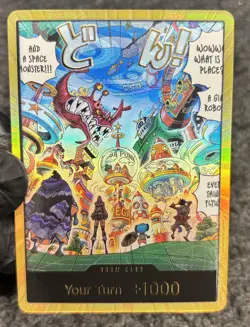 DON!! Card (Egghead) (Gold) The Azure Sea's Seven Foil - Image 1