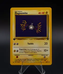 Magnemite Pokemon Card 1st Edition Team Rocket 60/82 TCG Common 2000 WOTC - Image 1