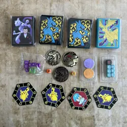 Lot Of (18) - Pokemon TCG ETB Dice Lot Plus Counters And Card Sleeves - New - Image 1