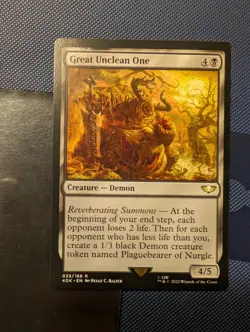 1x Great Unclean One English Commander: Universes Beyond: Warhammer 40, - Image 1