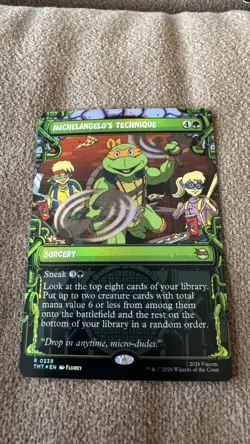 Michelangelo's Technique - Foil - Showcase, NM MTG - Image 1