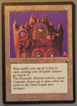 Stone Calendar - MTG - The Dark - Magic: The Gathering - Image 1