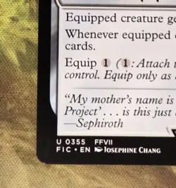 Skullclamp | Final Fantasy (FIC) | #355 NM | Magic MTG - Image 2