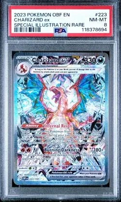 2023 POKEMON OBF EN-OBSIDIANFLAMES 223 CHARIZARD EXSPECIAL ILLUSTRATION RARE - Image 1