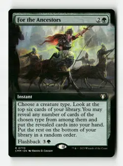 For the Ancestors - Commander Masters - #770 - Non-Foil - NM - MTG - Image 1