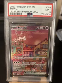 Mew EX Pokemon TCG Scarlet & Violet 151 UPC Promo SvP 053 PSA Mint 9 - Image 1