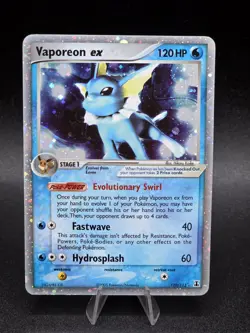 Pokemon Delta Species Vaporeon ex 110/113 Holo Rare EX - Image 1