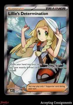 2025 Pokemon TCG Mega Evolution #169 Lillie's Determination FULL ART UR - Image 1
