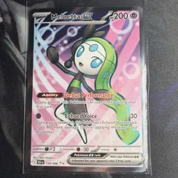 Pokemon TCG Black Bolt Full Art Ultra Rare Card Meloetta EX 159/086 - Image 1