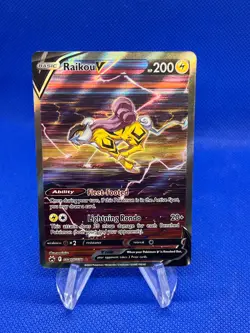 Pokemon Crown Zenith Galarian Gallery Raikou V GG41/GG70 Alternate Alt Art NM - Image 1