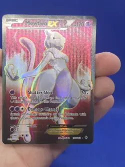 Pokemon XY BREAKthrough Mewtwo EX 158/162 Full Art Ultra Rare LP - Image 3