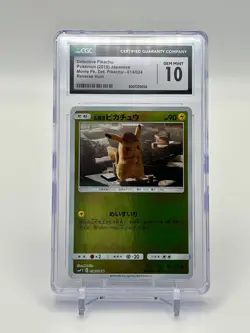 Pikachu 014/024 Holo Rare Japanese Pokemon Detective Pikachu CGC 10 - Image 1