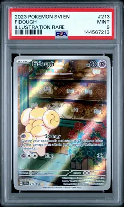 2023 POKEMON SVI EN-SCARLET & VIOLET ILLUSTRATION RARE #213 FIDOUGH PSA 9 - Image 1