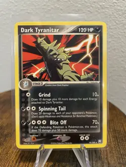 Pokemon TCG: Dark Tyranitar 19/109 EX Team Rocket Returns 2004 Rare - LP - Image 1