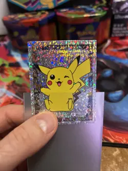 1998 Pokemon Pikachu #S6 Merlin Sticker Series 1 Topps Holo - Image 5