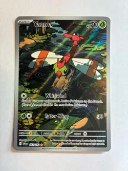 Pokemon 2025 SV Destined Rivals Yanma 183/182 Illustration Rare - Image 1