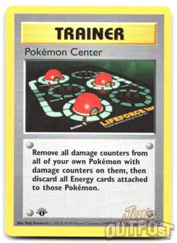 Pokemon Center 85/102 Uncommon Base Set 1st Edition Shadowless Pokemon HP - Image 1