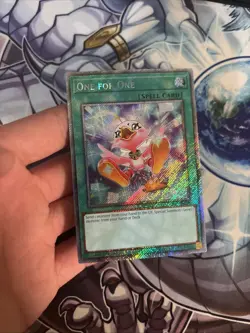 (SRH) One for One (Alt. Art) - RA03-EN056 - Platinum Secret Rare VLP - Image 4