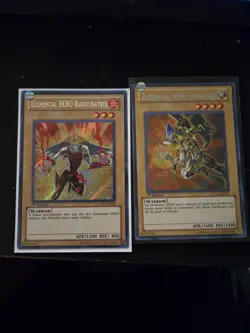 Elemental Hero Sparkman Burstinatrix Secret Rare 1st Edition Very Lightly Played - Image 1