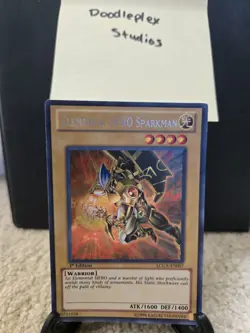 Elemental Hero Sparkman Burstinatrix Secret Rare 1st Edition Very Lightly Played - Image 2