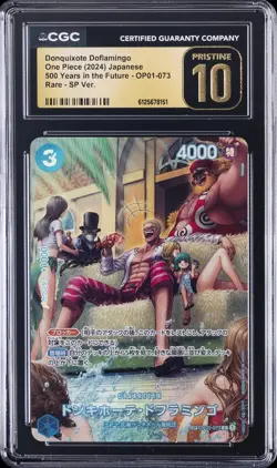 2024 ONE PIECE 500 YEARS IN THE FUTURE JPN DONQUIXOTE DOFLAMINGO CGC 10 PRISTINE - Image 1