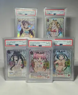 PSA 10 Madoka Magica 2024 Union Arena 1 Star Swimsuit Complete Set of 5 Low Pop - Image 1
