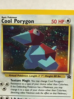 Pokemon TCG 2000 Cool Porygon Holo Rare Black Star Promo Card 15/53 WOTC - Image 2