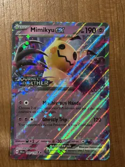 Pokemon Mimikyu ex Double Rare Stamped Holo Card 069/159 Journey Together - Image 1