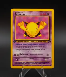 Drowzee Pokemon Card 1st Edition Team Rocket 54/82 Common TCG 2000 WOTC - Image 1